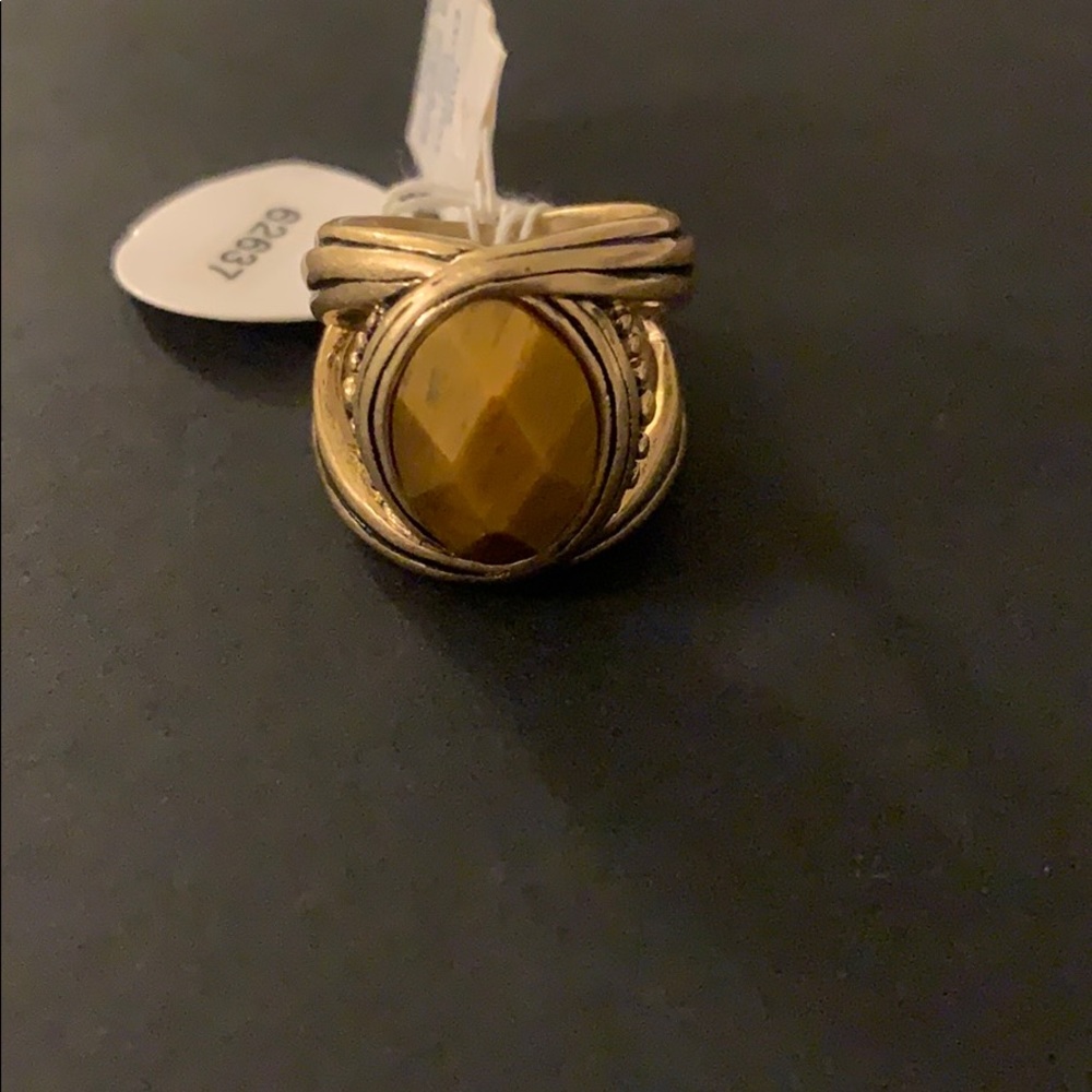 Lia Sophia Canyon ring. Genuine Tiger’s Eye.